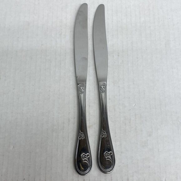 Northland Oneida Devon Mixed Lot Of 11 Flatware Stainless Korea Flowers Dining - Picture 10 of 11